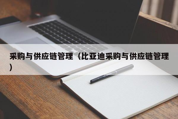 采购与供应链管理（比亚迪采购与供应链管理）