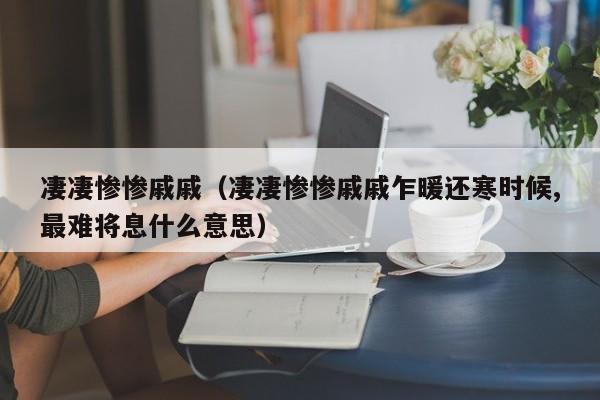 凄凄惨惨戚戚（凄凄惨惨戚戚乍暖还寒时候,最难将息什么意思）