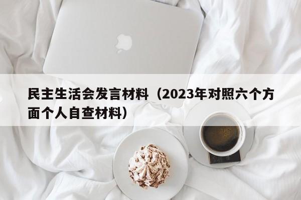 民主生活会发言材料（2023年对照六个方面个人自查材料）